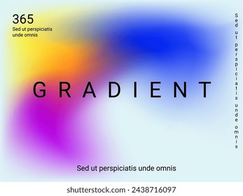Liquid on colorful background. Bright mesh blurred pattern in pink, blue, green tones. Fashionable advertising vector in retro for book, annual, mobile interface, web application.
