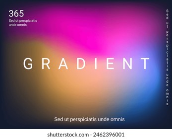 Liquid on colorful background. Bright mesh blurred pattern in pink, blue, green tones. Fashionable advertising vector in retro for book, annual, mobile interface, web application.