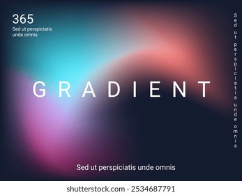 Liquid on colorful background. Bright mesh blurred pattern in pink, blue, green tones. Fashionable advertising vector in retro for book, annual, mobile interface, web application.