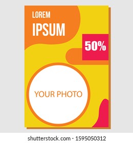 Liquid Orange Book Cover Template Design
