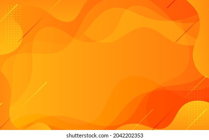 Liquid Orange color background design. Fluid gradient composition. Creative illustration for poster, web, landing, page, cover, ad, greeting, card, promotion.