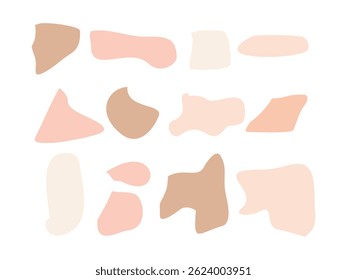 Liquid organic blob curve shape symbol icon design vector isolated transparent background