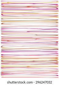 liquid organic orange pink lines pattern over white