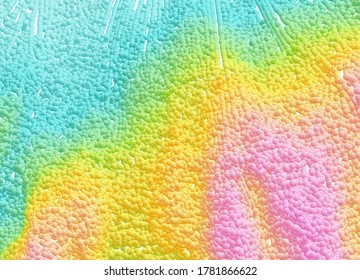 Liquid paint abstraction. Art design. Texture with dynamic particles. 3d vector Illustration.