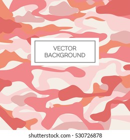 Liquid paint camouflage vector pattern background  