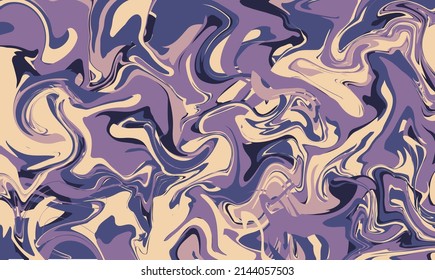 Fondo del efecto de mareo de pintura líquida. Fondo de color de pintura abstracto. Efecto con efecto de merluza. Olas de pintura únicas y de moda. Mezclado
