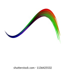 Liquid paint, smear. vector illustration