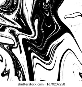 La pintura líquida gira el vector de textura. Textura superpuesta angustiada. Borde fondo. Superponer cualquier diseño para crear un efecto interesante y profundidad. Ilustración vectorial. EPS10.