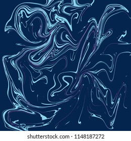 Liquid paper marbling paint background. Hand painted decorative wavy blot illustration in neon colors. can be used for poster, brochure, invitation, cover book, catalog