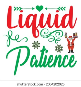 liquid patience t shirt design, vector file.