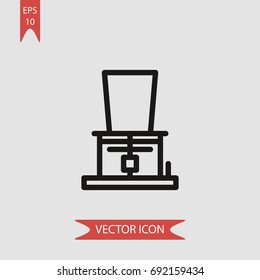  Liquid phone vector icon, illustration symbol