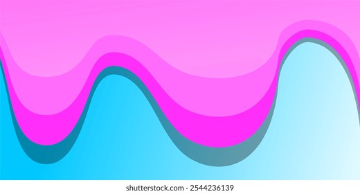 Fondo abstracto rosa líquido con azul