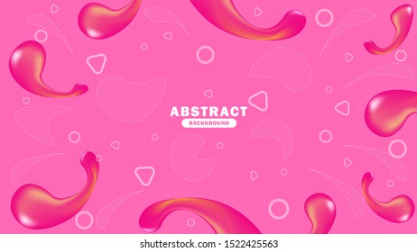Liquid pink, abstract background template, backgroun design