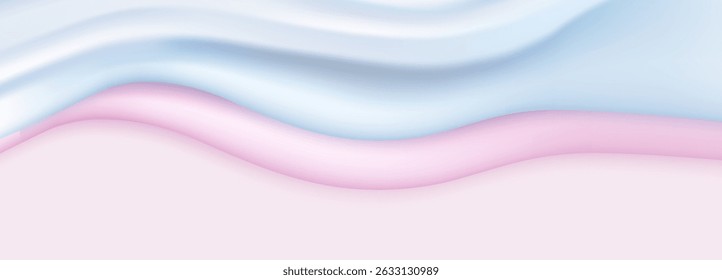 Liquid pink vector dripping ice cream texture.Glossy sugary flow drip.