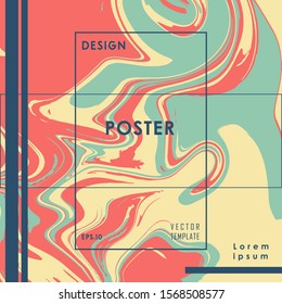 Liquid Poster Abstract Background Of Gold Colored