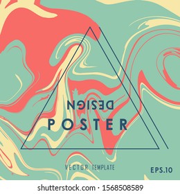 Liquid Poster Abstract Background Of Gold Colored