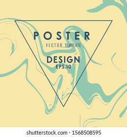 Liquid Poster Abstract Background Of Gold Colored