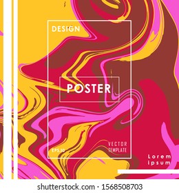 Liquid Poster Abstract Background Of Gold Colored