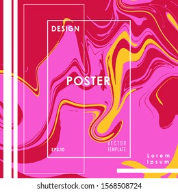 Liquid Poster Abstract Background Of Gold Colored