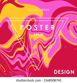 Liquid Poster Abstract Background Of Gold Colored