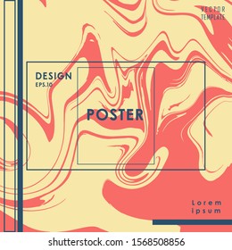 Liquid Poster Abstract Background Of Gold Colored