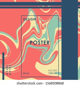 Liquid Poster Abstract Background Of Gold Colored