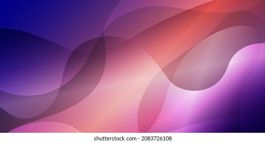 Liquid poster cover in fiery purple blue color. Colorful dark blue abstract geometric template with mixed shapes to use in design. Stylish gradient shape composition.Cool background design for posters