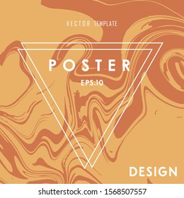 Liquid Poster Of Neon Colored