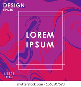 Liquid Poster Of Neon Colored