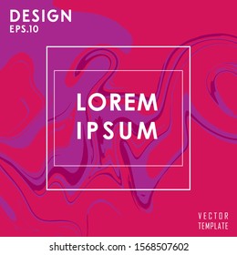 Liquid Poster Of Neon Colored