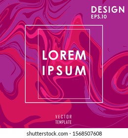 Liquid Poster Of Neon Colored