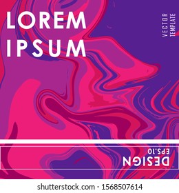 Liquid Poster Of Neon Colored