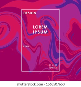 Liquid Poster Of Neon Colored