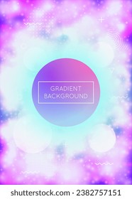 Liquid Presentation. Vibrant Flyer. Blue Soft Design. Hologram Shape. Round Multicolor Template. Dynamic Dots. Retro Poster. Digital Background. Violet Liquid Presentation
