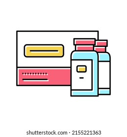 liquid probiotics color icon vector. liquid probiotics sign. isolated symbol illustration