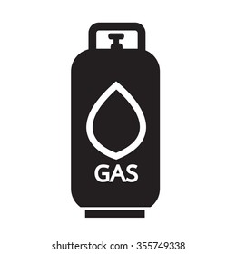 Liquid Propane Gas Icon Illustration Symbol Design