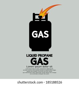 Liquid Propane Gas Vector Illustration