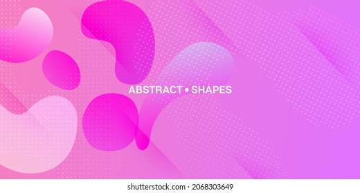 Liquid Purple Background. Abstract Cover Presentation. Bright Gradient Shapes Template. Futuristic Landing Page. Vector Fluid Gradient Overlay. Neon Color Purple Banner Layout. Digital Dynamic Poster.