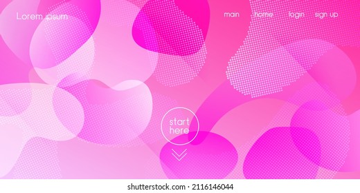 Liquid Purple Background. Cool 3d Cover Presentation. Neon Color Purple Banner Layout. Bright Gradient Shapes Template. Digital Dynamic Poster. Geometric Landing Page. Vector Fluid Gradient Design.