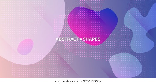 Liquid Purple Background. Cool 3d Cover Presentation. Neon Color Purple Banner Template. Vector Fluid Gradient Design. Digital Dynamic Poster. Trendy Gradient Shapes Layout. Geometric Landing Page.