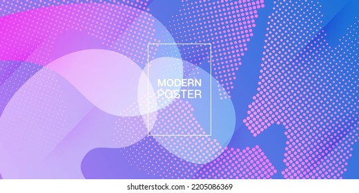Liquid Purple Background. Digital Dynamic Poster. Web Page Cover Presentation. Futuristic Landing Page. Modern Gradient Shapes Layout. Neon Color Purple Banner Template. Vector Fluid Gradient Overlay.
