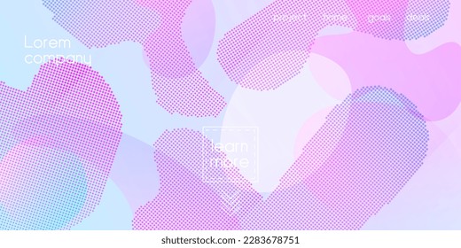 Liquid Purple Background. Geometric Landing Page. Abstract Cover Presentation. Digital Dynamic Poster. Bright Gradient Shapes Layout. Neon Color Purple Banner Template. Vector Fluid Gradient Overlay.