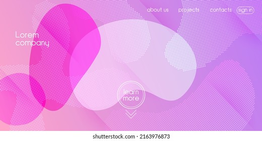 Liquid Purple Background. Modern Gradient Shapes Template. Cool 3d Cover Presentation. Vector Fluid Gradient Overlay. Neon Color Purple Banner Layout. Digital Dynamic Poster. Futuristic Landing Page.