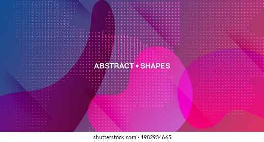 Liquid Purple Background. Neon Color Purple Banner Template. Vector Fluid Gradient Design. Futuristic Landing Page. Digital Dynamic Poster. Abstract Cover Presentation. Modern Gradient Shapes Layout.