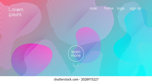 Fondo Púrpura Líquido. Superposición del gradiente del fluido del vector. Presentación de la portada abstracta. Página de aterrizaje geométrico. Plantilla de la pancarta color púrpura Neon. Diseño de formas degradadas vívidas. Afiche Dinámico Digital.