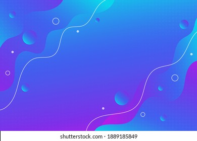 Liquid purple and blue gradient banner background Modern free curved shape