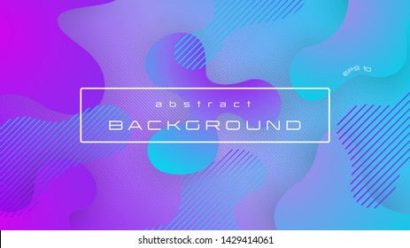Fondo abstracto de color gris morado líquido, composición de formas fluidas. Vector Eps 10