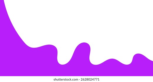 Liquid Purple Splash. Grape Juice Splash. Berry Juice Splash. Flat Style Liquid Vector Illustration.