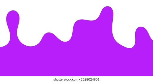 Liquid Purple Splash. Grape Juice Splash. Berry Juice Splash. Flat Style Liquid Vector Illustration.