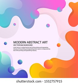 Liquid Rainbow gradient color background. vector illustration